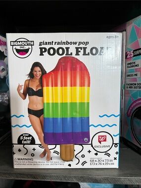 BigMouth Giant Rainbow Pop Pool Float - Rainbow